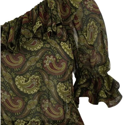 Saint Laurent - Paisley Print One-Shoulder Mini Dress - Größe 36 - bunt – Bild 3