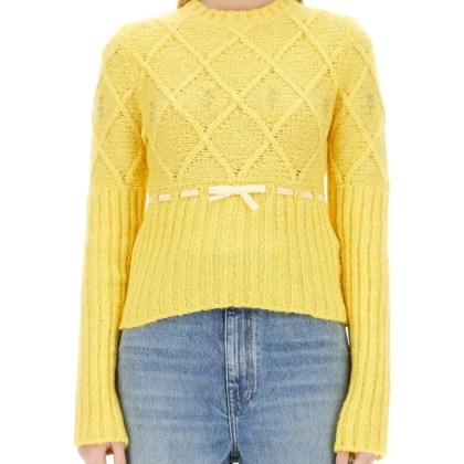 Cormio - Textured Wool Jersey Knitwear - Größe 38 - gelb Cormio - Textured Wool Jersey Knitwear - Größe 38 - gelb