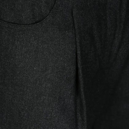 8Pm - Tailored Black Trousers With Subtle Herringbone Pa - Größe XS - schwarz – Bild 2