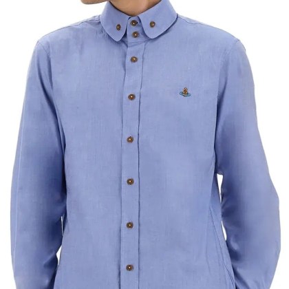 Vivienne Westwood - "Krall" Shirt - Größe 50 - blau – Bild 2