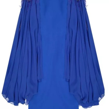 Ivan Montesi - Beaded Shoulders Dress - Größe 50 - blue Ivan Montesi - Beaded Shoulders Dress - Größe 50 - blue