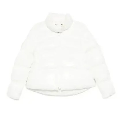 Pinko - Puffy White Down Coat With Glossy Finish And High - Größe 44 - weiß Pinko - Puffy White Down Coat With Glossy Finish And High - Größe 44 - weiß