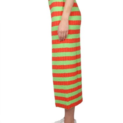 Sunnei - Striped Maxi Skirt - Größe S - rot – Bild 3