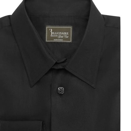 BILLIONAIRE - Tencel Shirt Regular Fit - Größe 4XL - schwarz – Bild 3