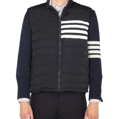 Thom Browne - 4Bar Vest - Größe 5 - blau Thom Browne - 4Bar Vest - Größe 5 - blau