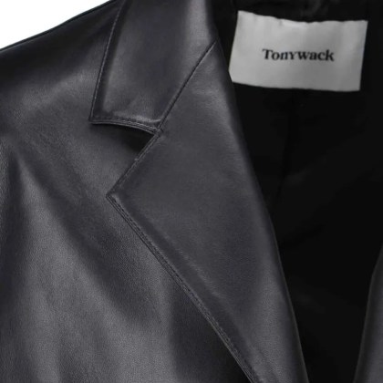 Tony Wack - Leather Single-Breasted Jacket – Black - Größe S - schwarz – Bild 3