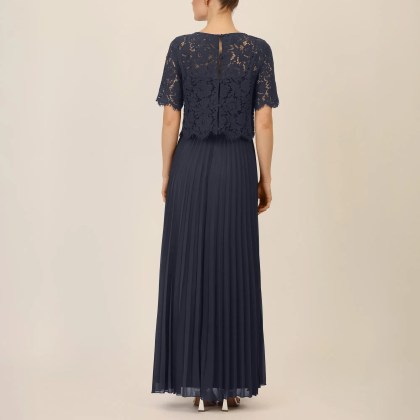 Apart - Abendkleid mit Spitzenjacke - Größe 40 - blau