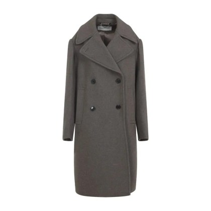 Dries Van Noten - Wool Blend Coat – Nude, Neutral - Größe S - grau Dries Van Noten - Wool Blend Coat – Nude, Neutral - Größe S - grau