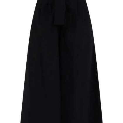 Simona Corsellini - Wide-Leg Trousers With High Waist - Größe 38 - schwarz Simona Corsellini - Wide-Leg Trousers With High Waist - Größe 38 - schwarz
