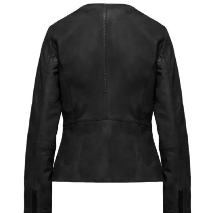 Bomboogie - Black Leather Jacket - Größe 3 - schwarz – Bild 3
