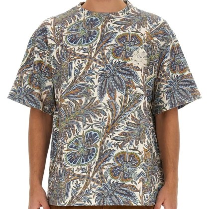 Etro - Floral Print T-Shirt - Größe S - weiß Etro - Floral Print T-Shirt - Größe S - weiß
