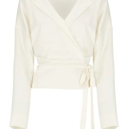 Philosophy Di Lorenzo Serafini - Ivory Shirt With Neckline - Größe 44 - beige Philosophy Di Lorenzo Serafini - Ivory Shirt With Neckline - Größe 44 - beige