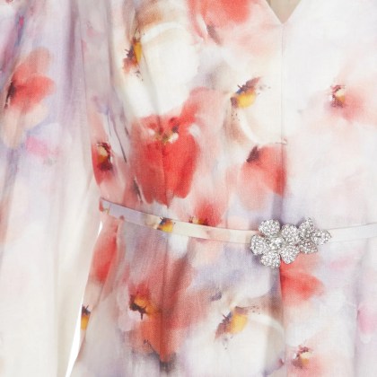 Zimmermann - Crush Frill Midi Dress - Größe 4 - rosa