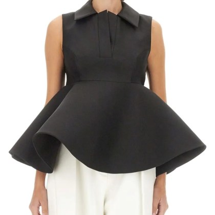 Jacquemus - Structured Peplum Top - Größe 38 - schwarz Jacquemus - Structured Peplum Top - Größe 38 - schwarz