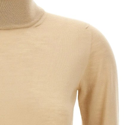 Max Mara - 'Cecina' Turtleneck Sweater - Größe XL - beige – Bild 3