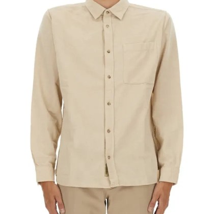 Woolrich - Long-Sleeve Cotton Casual Shirt With Classic Colla - Größe M - beige Woolrich - Long-Sleeve Cotton Casual Shirt With Classic Colla - Größe M - beige