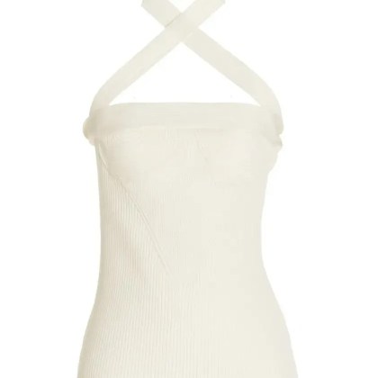 Proenza Schouler - Asymmetric Shoulder Knit Top - Größe XS - weiß Proenza Schouler - Asymmetric Shoulder Knit Top - Größe XS - weiß