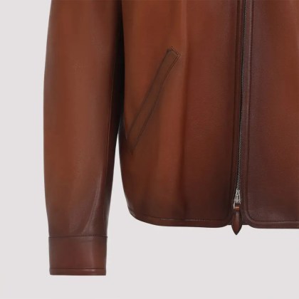 Berluti - Tailored Brown Leather Jacket - Größe 52 - braun