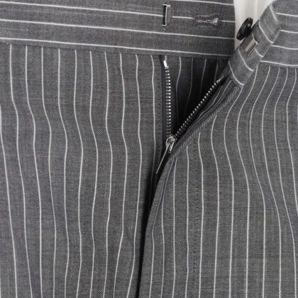 Hed Mayner - Wide-Leg Trousers In Virgin Wool And Mohair Blend - Größe XS - grau – Bild 3