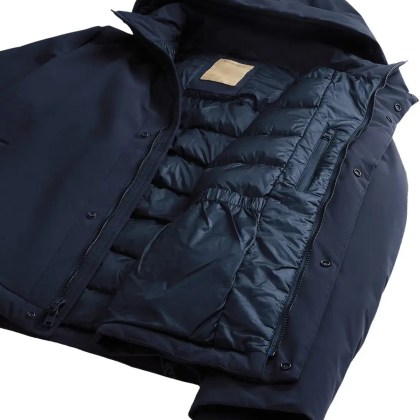 Woolrich - Stretch Jacket Melton Blue - Größe XL - blau – Bild 4