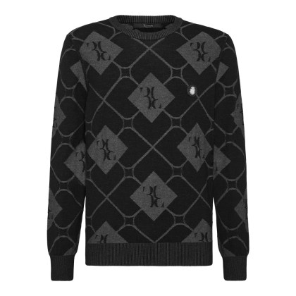 BILLIONAIRE - Rundhalspullover - Größe 3XL - schwarz BILLIONAIRE - Rundhalspullover - Größe 3XL - schwarz