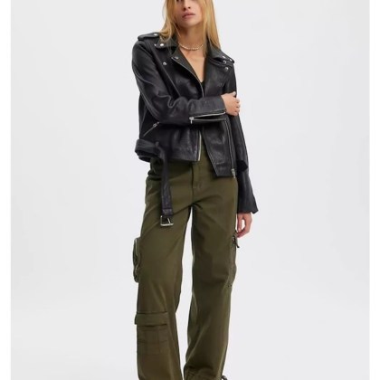 GESTUZ - Schwarze Bikerjacke aus Leder - Größe 36 - multi GESTUZ - Schwarze Bikerjacke aus Leder - Größe 36 - multi