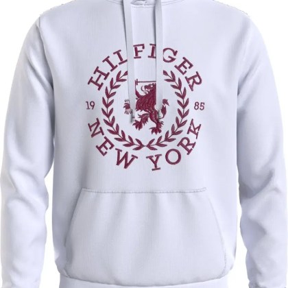 Tommy Hilfiger - White Cotton Hoodie - Größe XL - weiß Tommy Hilfiger - White Cotton Hoodie - Größe XL - weiß