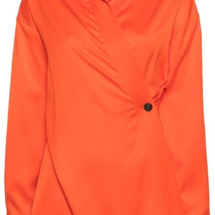 Salvatore Ferragamo - Top Mandarin - Größe 40 - orange Salvatore Ferragamo - Top Mandarin - Größe 40 - orange