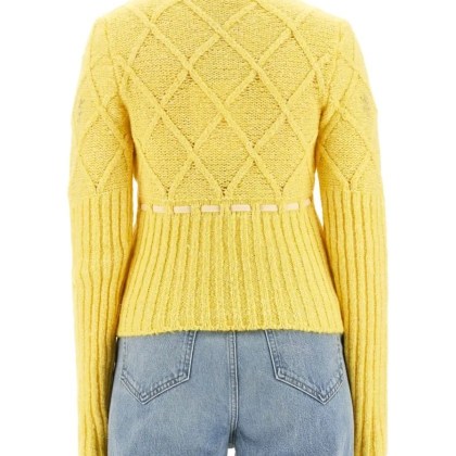 Cormio - Textured Wool Jersey Knitwear - Größe 38 - gelb – Bild 3