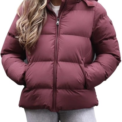 AIRFORCE - Pia Puffer Jacket Vineyard Wine - Größe L - rot