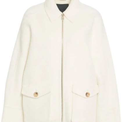 LIU JO - Wool-blend jacket with fringes - Größe 42 - weiß LIU JO - Wool-blend jacket with fringes - Größe 42 - weiß