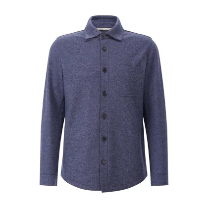 Maurizio Baldassari - Overshirt aus Schurwolle - Größe 54 - blau Maurizio Baldassari - Overshirt aus Schurwolle - Größe 54 - blau