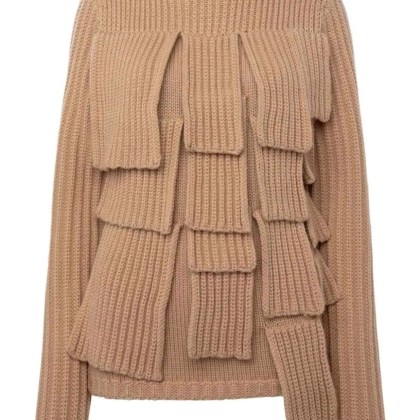 J.W.Anderson - Panelled Ribbed Jumper - Größe M - braun J.W.Anderson - Panelled Ribbed Jumper - Größe M - braun