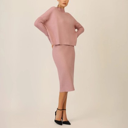 Apart - Strickrock - Größe 36/38 DAM - lila – Bild 7