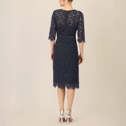 Apart - Spitzenkleid - Größe 46 - blau