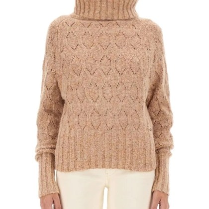 Kiton - Textured Turtleneck Sweater With Ribbed Hem - Größe 46 - braun Kiton - Textured Turtleneck Sweater With Ribbed Hem - Größe 46 - braun
