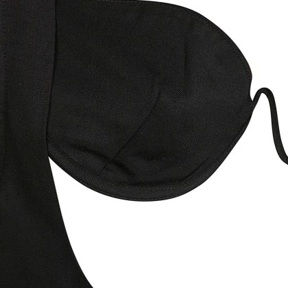 ZIAH - Black Logo Midi Dress - Größe S - schwarz – Bild 2