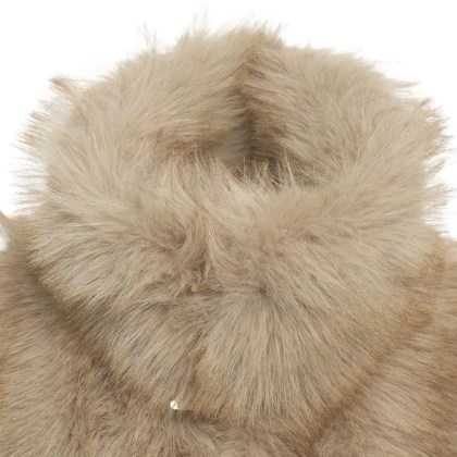 LIU JO - Faux fur vest - Größe 42 - beige – Bild 3