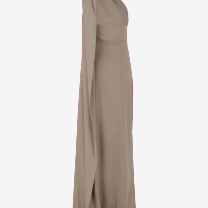 Stephan Janson - Baba Long Dress In Silk - Größe XS - brown – Bild 3