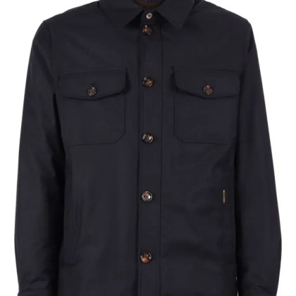 Moorer - Navy Blue Wool-Blend Jacket With Flap Patch Pocket - Größe 50 - blau Moorer - Navy Blue Wool-Blend Jacket With Flap Patch Pocket - Größe 50 - blau