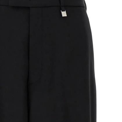 Giuseppe Di Morabito - Straight Leg Stretch Wool Trousers - Größe 40 - schwarz – Bild 3