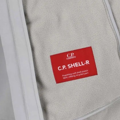 CP Company - Sleeveless Light Grey Jacket With High Collar And - Größe L - grau – Bild 3