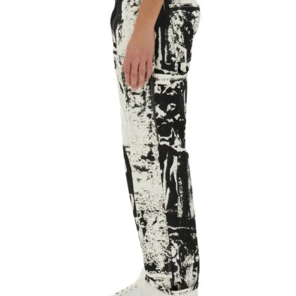 Alexander McQueen - Workwear Jeans With Fold Print - Größe 48 - weiß – Bild 2