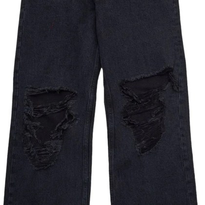 Tony Wack - Jeans Straight Leg Destroyed Washed Nero - Größe 32 - schwarz Tony Wack - Jeans Straight Leg Destroyed Washed Nero - Größe 32 - schwarz