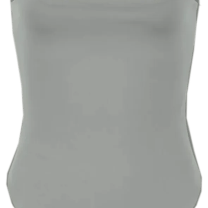 ENTIRE STUDIOS - Square Neck Bodysuit Nylon Spandex Rhino - Größe XXS - grau ENTIRE STUDIOS - Square Neck Bodysuit Nylon Spandex Rhino - Größe XXS - grau