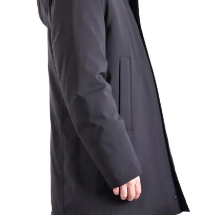 Peuterey - Modern Black Jacket With High Collar - Größe L - schwarz