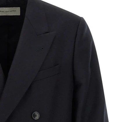 Dries Van Noten - Buforden Blazer - Größe 50 - blau – Bild 3
