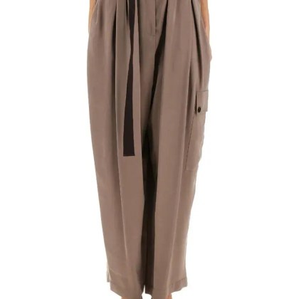 Alysi - Ruffled Effect Cargo Pants - Größe 42 - braun Alysi - Ruffled Effect Cargo Pants - Größe 42 - braun