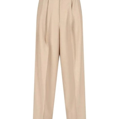 Sa Su Phi - High-Waisted Wide-Leg Trousers With Front Pleats - Größe 40 - beige Sa Su Phi - High-Waisted Wide-Leg Trousers With Front Pleats - Größe 40 - beige