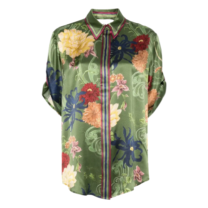 Alemais - Avery Seidenhemd - Größe 12 - grün Alemais - Avery Seidenhemd - Größe 12 - grün